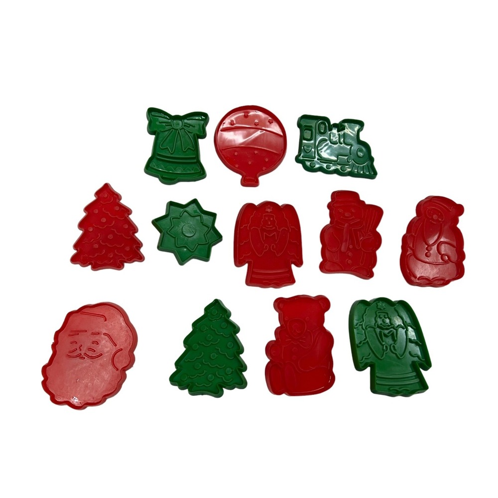 Lot of 12 Vintage Plastic Cookie Cutters